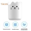 Pen Holder 360 Degree Rotating Cat Pattern Design Large Capacity Stationery Organizer Desk Accessory