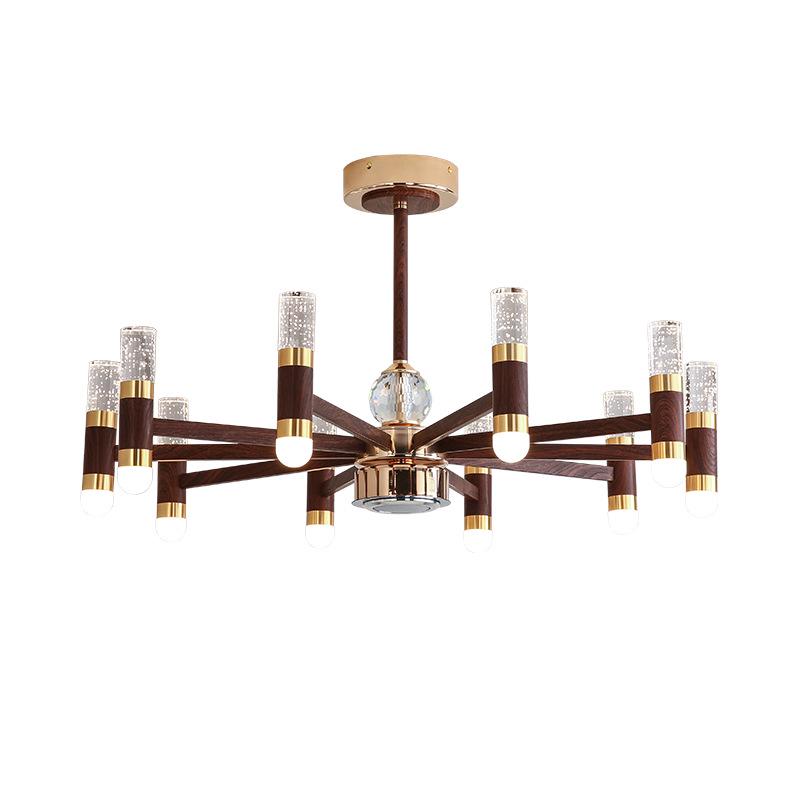 French Retro Branch Chandelier: Chinese Style Living Room & Hall Main Light for High-End, Horizontal Zhongshan Home Decor.