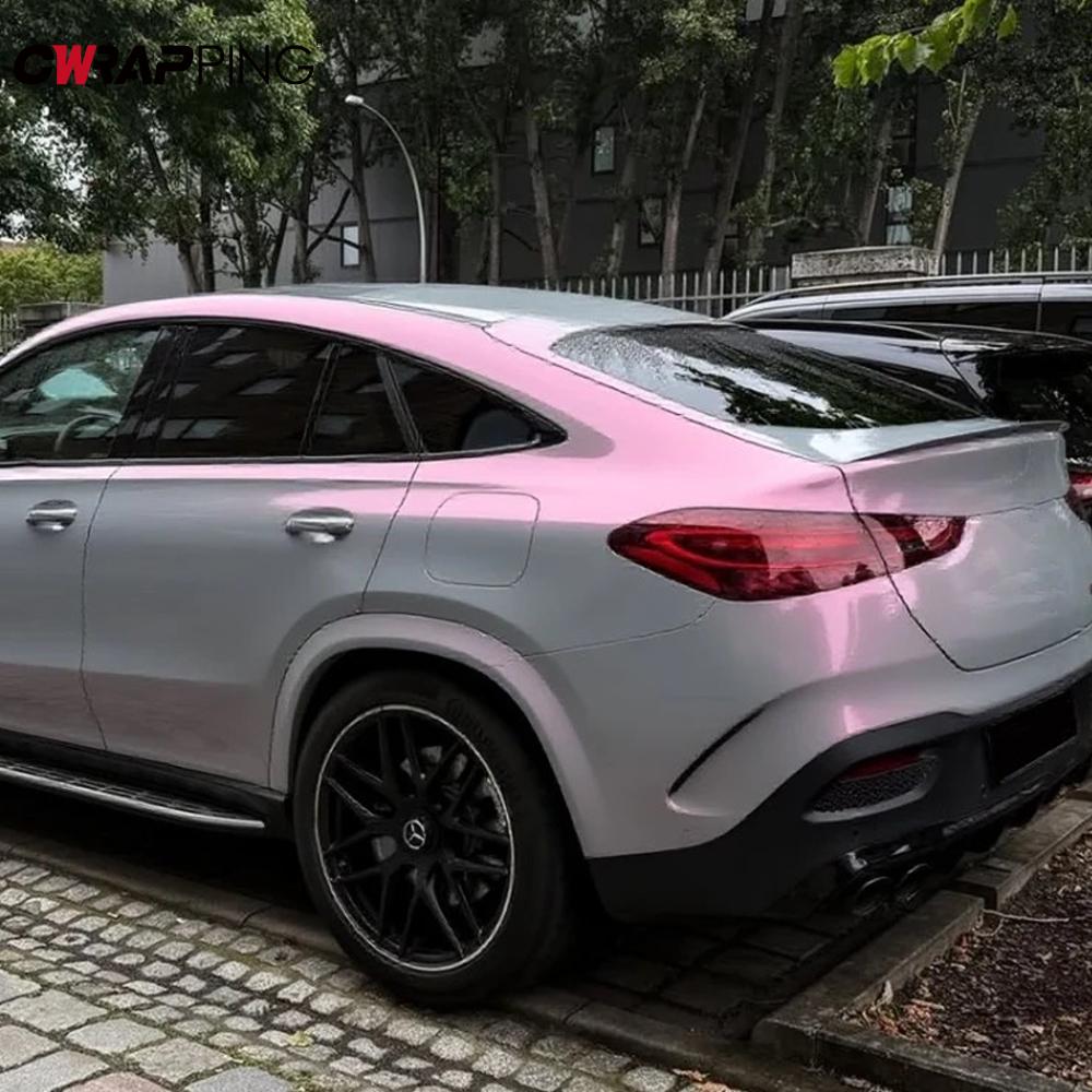 Automotive Vinyl Car Stickers Two-tone Dreamy Gray Powder Car Wrapping Sticker Waterproof Paint Vehicle Decoration Body Covering