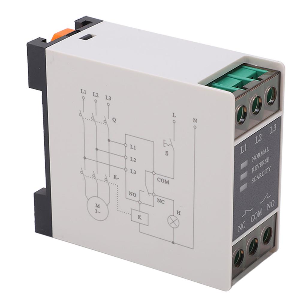 AC Relay PC Flame Retardant Rail Installation Phase Sequence Phase Loss Relay 220‑440VAC