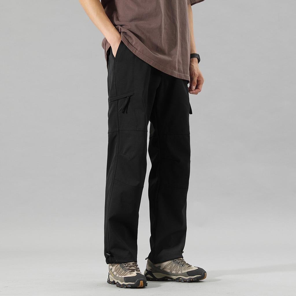 Autumn and Winter Medium and Thick Charging Pants Men's American Loose Tooling Casual Trousers