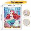 Disney The Little Mermaid Ariel Oil Paint By Numbers Hand Painting Kit. Ocean Coral Home Decor Gift