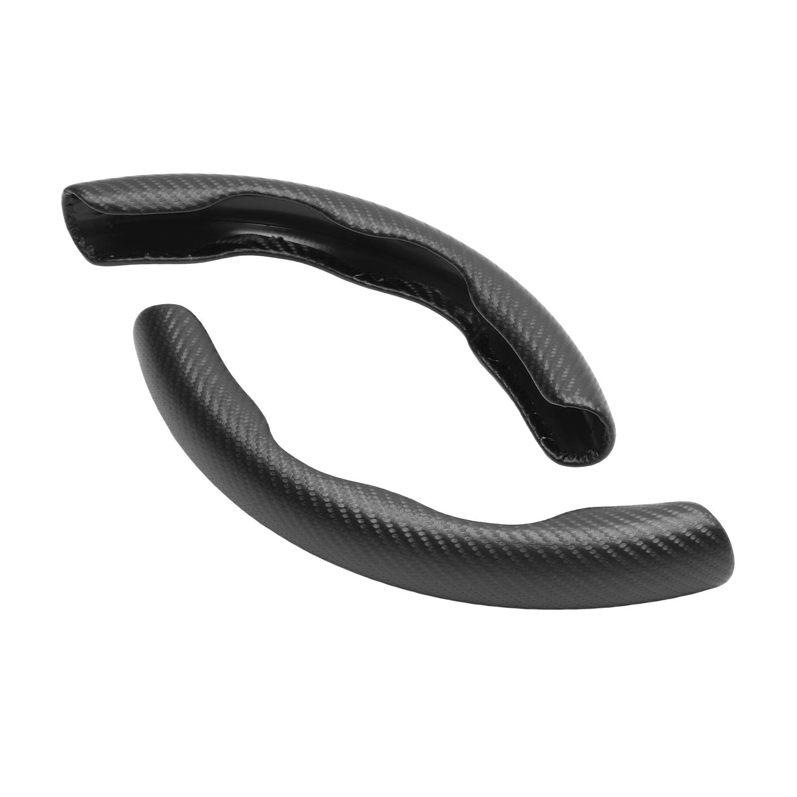 

Ручка рулевого колеса автомобиля с рисунком из углеродного волокна, противоскользящая сегментированная защитная крышка рулевого колеса для чёрный