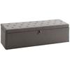 Storage Pouffe, Storage Bench 141L 137x41x42 cm Upholstered in Velvet Storage Chest Load 240 kg Grey