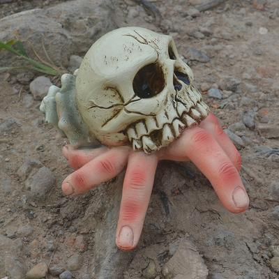 Skull Simulation Hand Horror Courtyard Home Decoration Handicraft Sculpture Ornament