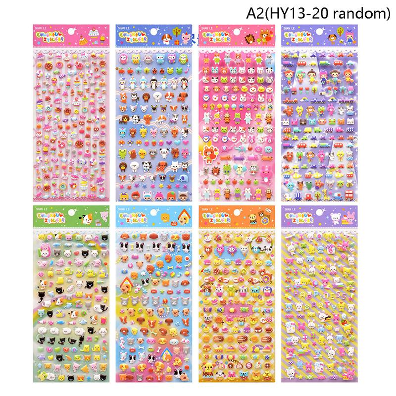 Cute Mini Animal Stereoscopic 3D Bubble Sticker Diary Sticker Decor Stationery Stickers