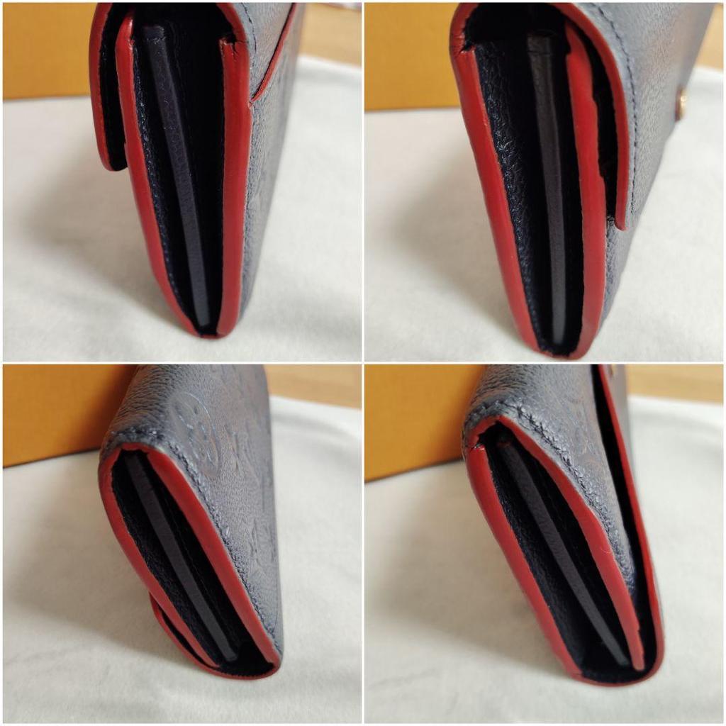 Used Louis Vuitton Monogram Empreinte Portefeuille Sarah Long Wallet