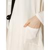 2024 Summer Diagonal Placket Elegant Graceful Satin Cotton Silk Thin Nightdress Bathrobe Homewear Pajamas Women