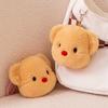 Plush Butter Bear Toy Keychain Coin Purse Headphone Bag Decorations Pendant