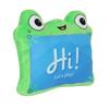 Green Frog Tablet Plush Toy, Soft Stuffed Animal, Cuddly Frog Plushie for Kids, Cute Character Collectible Gift for Boys Girls