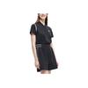Fila Fleece Collar Loose Fit Short Sleeve Jumpsuit Women Jumpsuit Black T11W322502A-BK