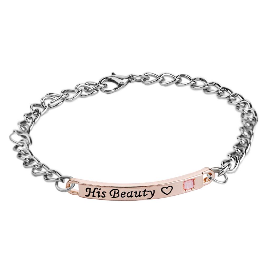 Stylish Letter Bracelet QUEEN/ KING Couple Style Bracelet Valentine's Day Gift