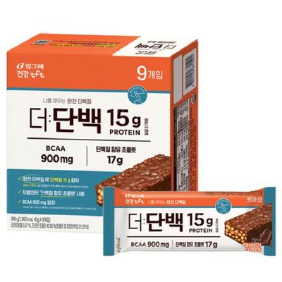 TFT The Protein Crunch Bar Korean Breakfast Cereal Bar 40g X 9ea