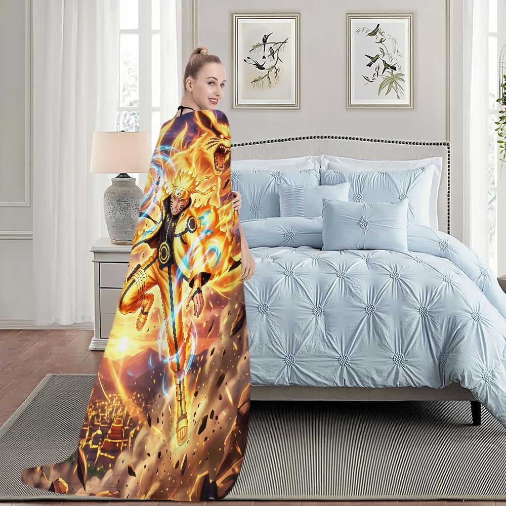 Cool Anime N-Naruto Blanket For Soft Throw Blanket for Picnic Bed Sofa Home Bedroom Cozy Warm Comfortable