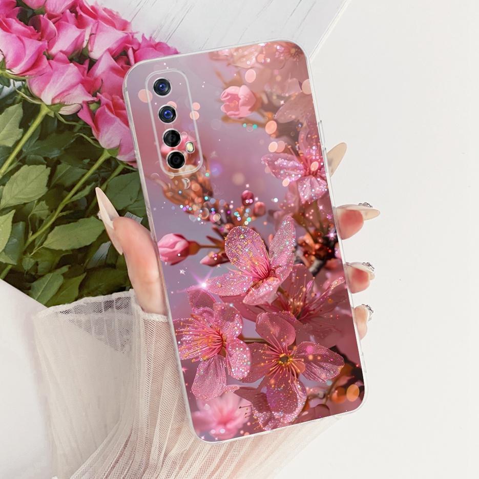 For Realme 7 Pro Case RMX2170 Luxury Butterfly Tree Painted Cover Soft Slim Phone Case For Realme 7 5G Realme7 4G RMX2155 Fundas