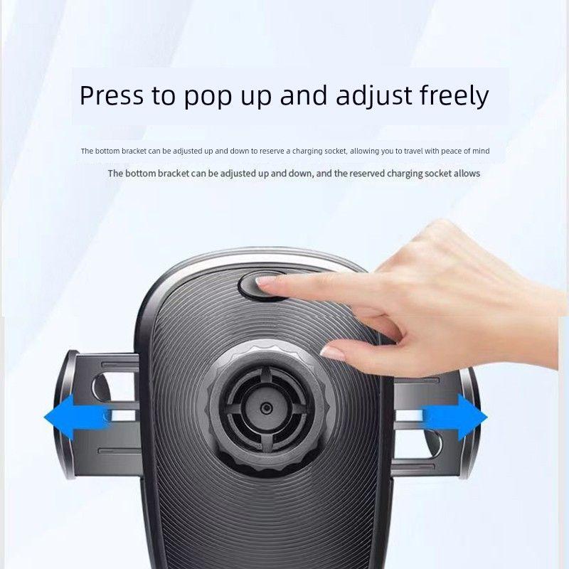New Universal Air Vent Mechanical Clamping Gravity Mount Phone Holder for Car, Dedicated for Navigation Gps