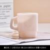 Stackable Colored Heavy Glass Mug Cup 230ml 8oz Heat Resistant White Pink Green Blue Skin Coffee Mug Tea Juice Water Cup 1 Piece