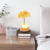 Citrine Tree Golden Fortune Lamp Crystal Tree Night Light Holiday Party Supplies For Housewarmings Dormitory Study Car Offices