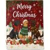 Launch The 1pc Dog Christmas Decorative Blanket Featuring a Cute Labrador Print This Soft Flannel Winter Blanket Is Perfect for D
