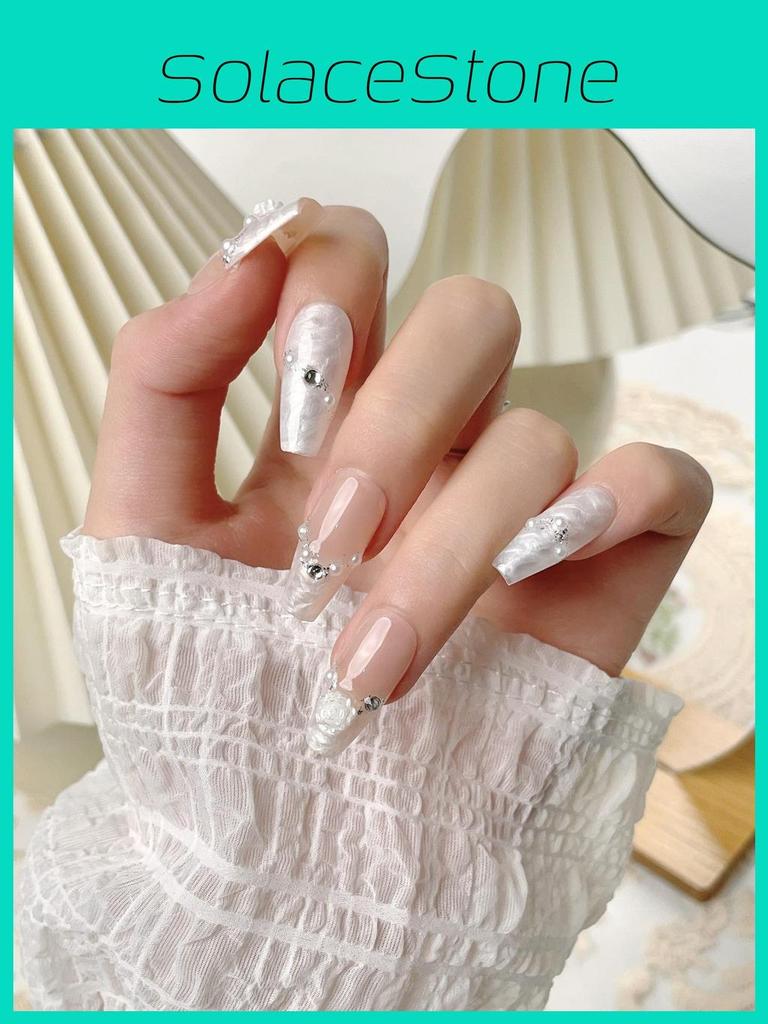 Handmade Wearable Nail Art Sticker In Pure Desire Style For Women