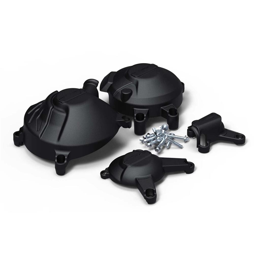 Black Engine Guard Protection Cover Set For Yamaha Mt-09 Xsr900 Fz09 2014-2020