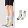 Unisex Trendy Cotton Mid-Calf Socks for Autumn/Winter - Sporty & Casual
