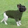 Dog High Collar Knit Sweater for Autumn/Winter 2025 - Solid Color Pet Clothing