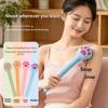 1Pcs Back Pain Relief Portable Body Vibration Hammer High Elasticity Latex Velvet Massage Pat Fu Character Slap Stick Massager