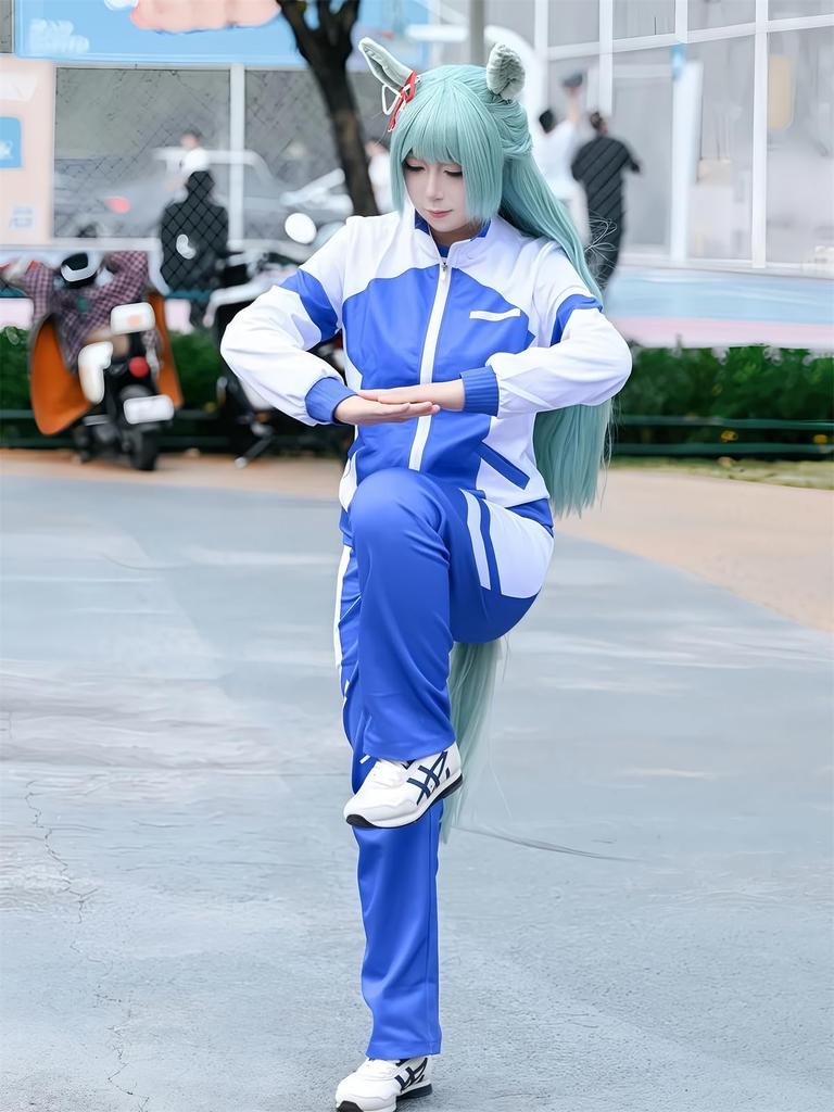 Uma Musume Kasamatsu Training Academy Cinderella Gray Cosplay Suitable for All Gym Universal Costume Training Academy Size [NOKIJP] Cosplay, Jersey,