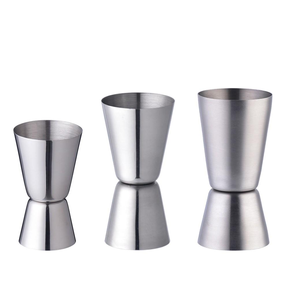 Cocktail Shaker Measure Cup Double Head Design Brand New