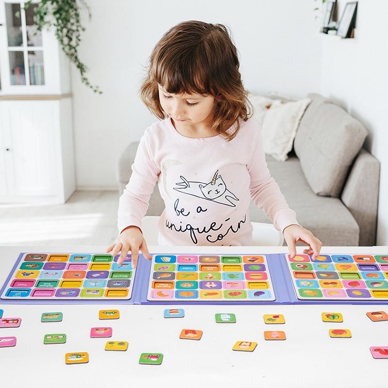 Magnetic Recognition Puzzle Game for Early Childhood Education Picture Recognition Book Kindergarten Teaching Aids Puzzle Toys