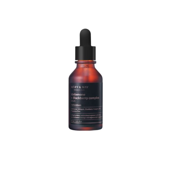 Mary & May Idebenone + Blackberry Complex Serum [30ml / 80ml Option] Revitalizing Face Serum K-Beauty Serum 30ml