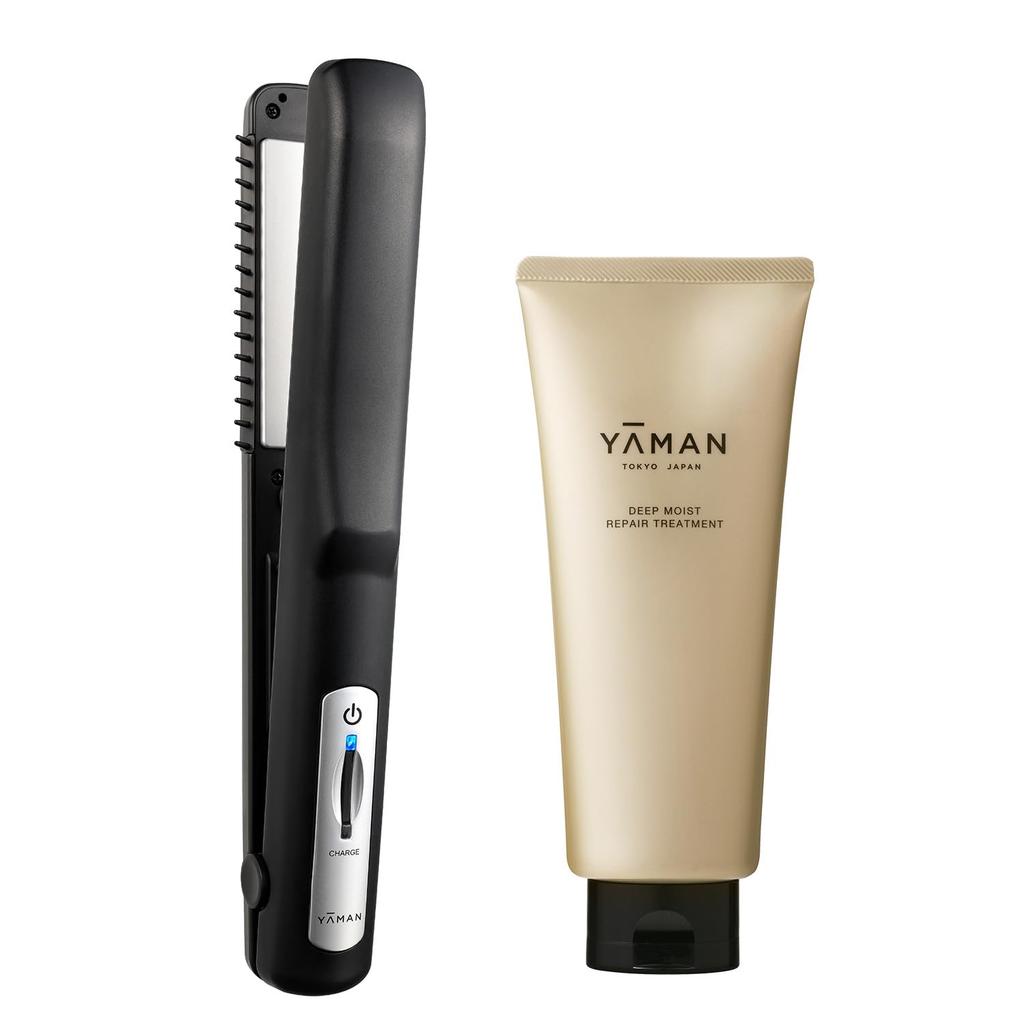 Treatment Shine Pro Deep Moisture Repair HC21BAM with Sticker Store Exclusive YA-MAN Iron, Treatment, Black, [Official Set]