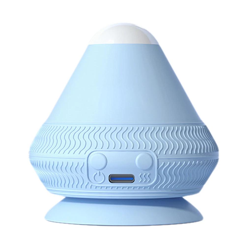 Massage Ball with Heat with Suction Cup Massage Cone Ball 2 Gear Temperature Electric Vibrating Massage Ball for Neck Waist Back