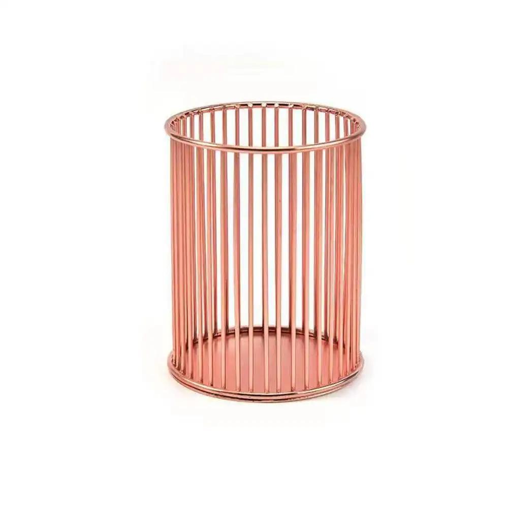 6 Colors Iron Storage Rack Desktop Book Pen Storage Box Large-Capacity Basket Home Office Student Dormitory Sundry Container New