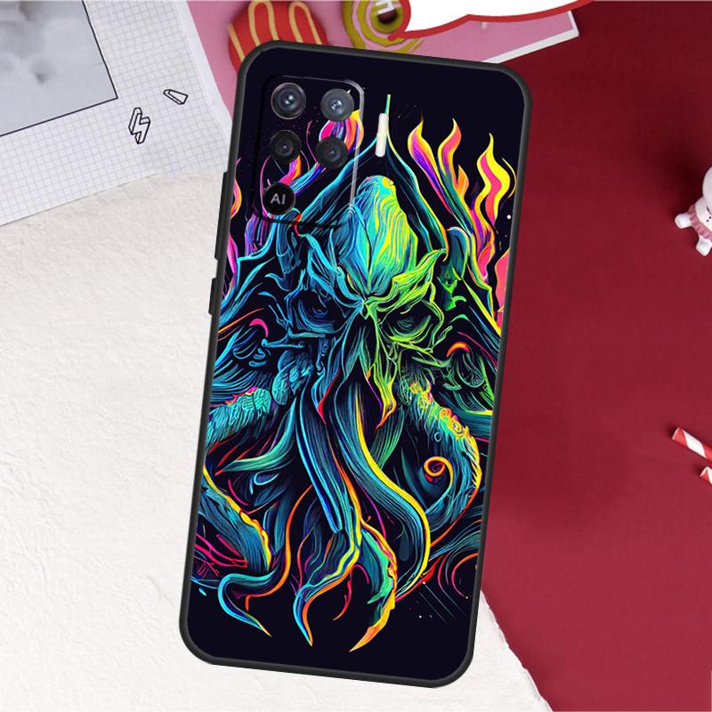 Cthulhu Mythos Case For Oppo A18 A98 A38 A58 A78 A60 A80 A40 A96 A76 A16 A94 A74 A54 A15 A17 A57 A77 A5 Pro