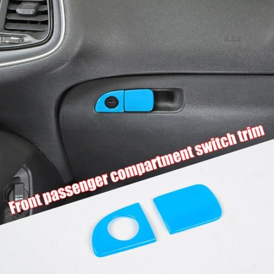 Co-pilot Storage Box Handles Switch Trim For Dodge Charger 10+ & Challenger 15+