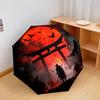 1 PC Automatic Folding Umbrella - Warrior Pattern, Portable & Foldable Design with 8 Ribs, Christmas Birthday Gifts