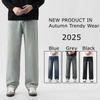 Men's Straight leg Loose Jeans Classic Style Advanced Stretch Autumn & Winter New 6 Colors Plus Size 28-38