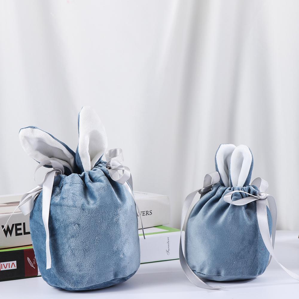 Bunny Ears Easter Bunny Ears Candy Bags Flannelette Gift Packing Bags Rabbit Ear Gift Bag  Easter