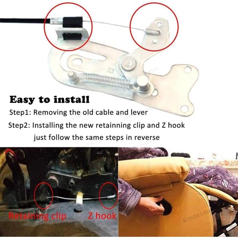 Xiaomi Universal Metal Recliner Handle with Cable Replacement Parts for Sofa Chair Couch Release Lever Pull Handle Easy Install Kit