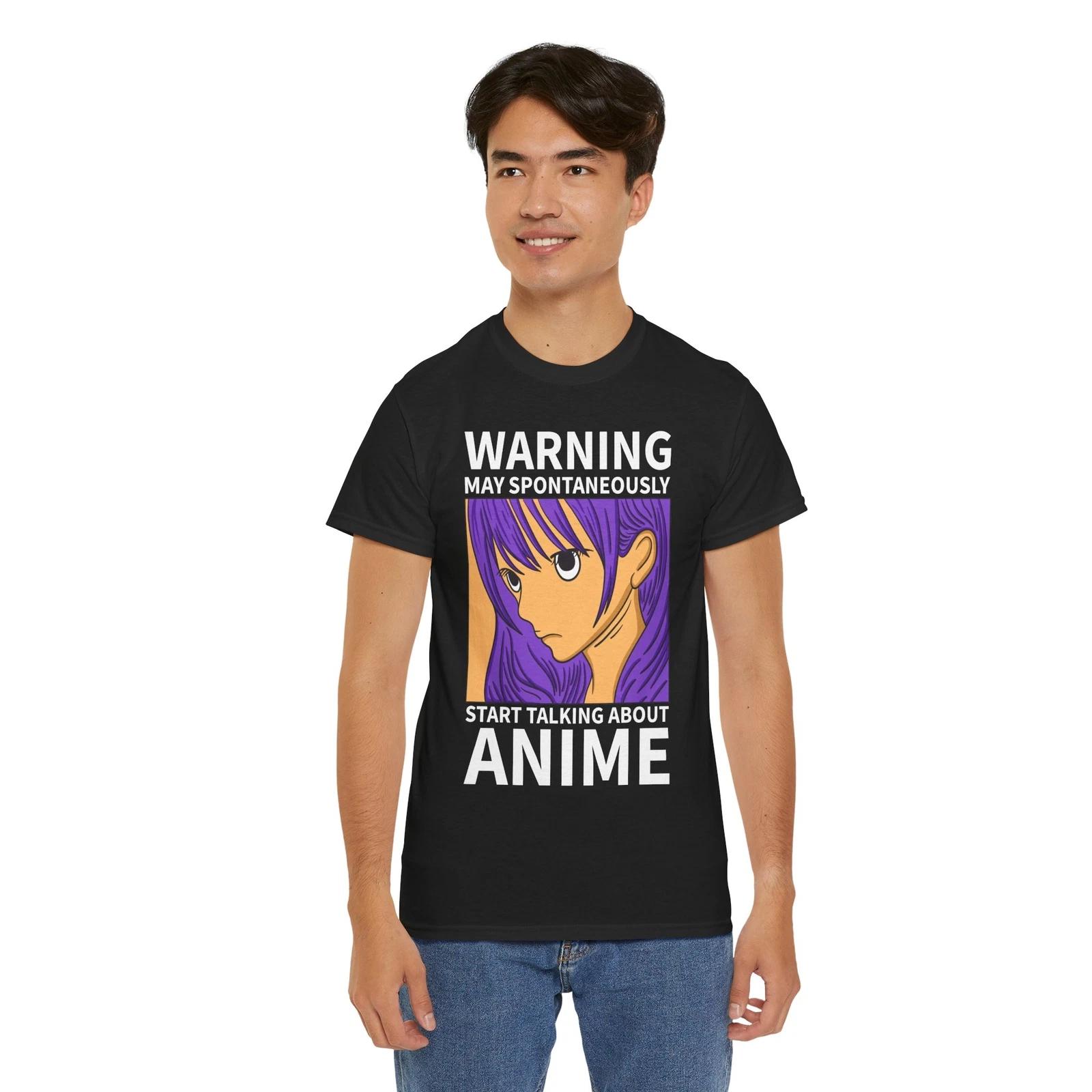 Start Talking About Anime T-Shirt | Minimalist Rising Sun Shirt L