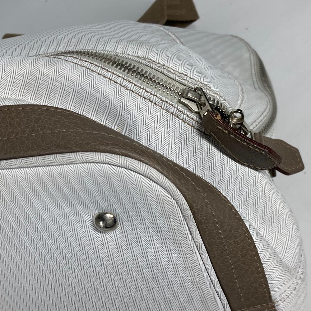 HERMES Sac de Golf 40 Bags Golf Bags Hand Bag Beige/White