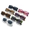 New Square Frame Fashion Sunglasses PC Material with 7 Colors Available UV400 Protection Outdoor Activities Lightweight Durable