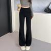 Gray waist-turning sports flared pants children's autumn new small yoga lulu flared sweatpants