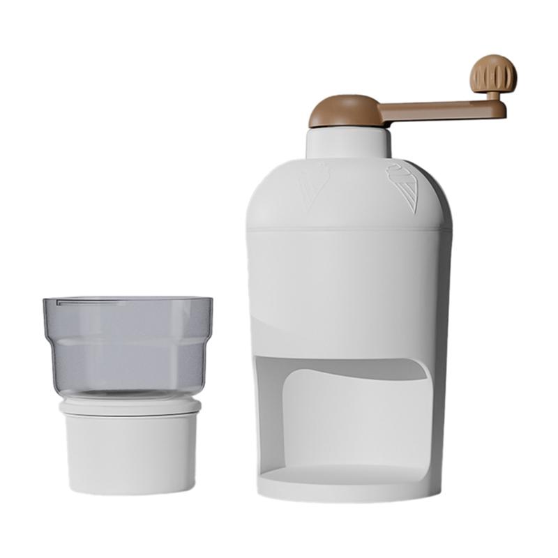 LITE-Shaved Ice Machine Ice Crusher Hand Operated Shaved Ice Maker Household Portable Small Machine Kitchen Tool Durable