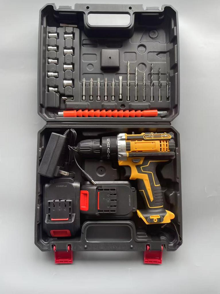 21V High-Power Dual-Speed Electric Drill with Lithium Battery