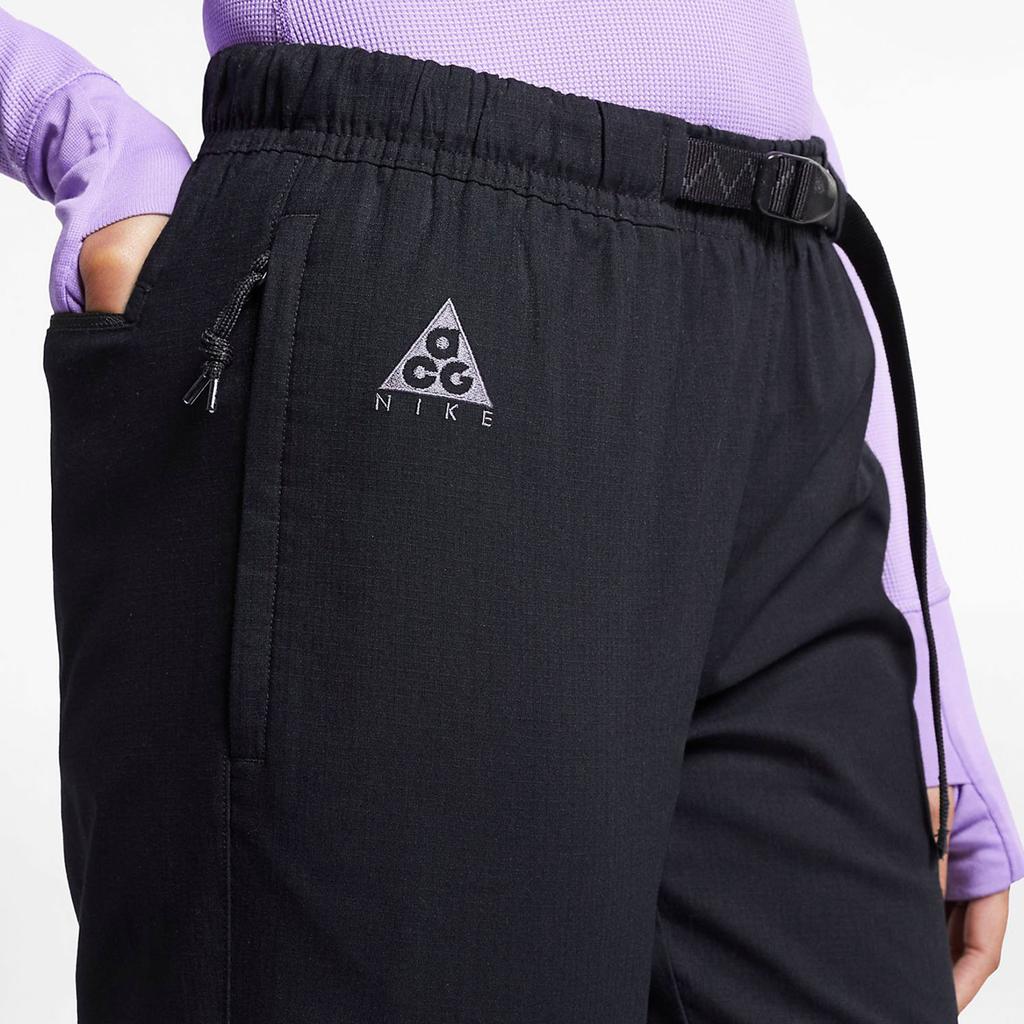 Nike ACG Series Outdoor Mountaineering Adjustable Waist Tapered Trousers Women Bottoms Black CD6801-010