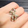 Ring Female Tide Niche Design Bow Zircon Ring Female, Beautiful Romantic Index Finger Ring Jewelry