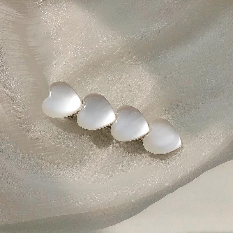 

Заколка для волос «кошачий глаз» для женщин — зажим для челки в форме сердца, стиль знаменитостей в стиле Net, летний аксессуар для волос Niche Fairy